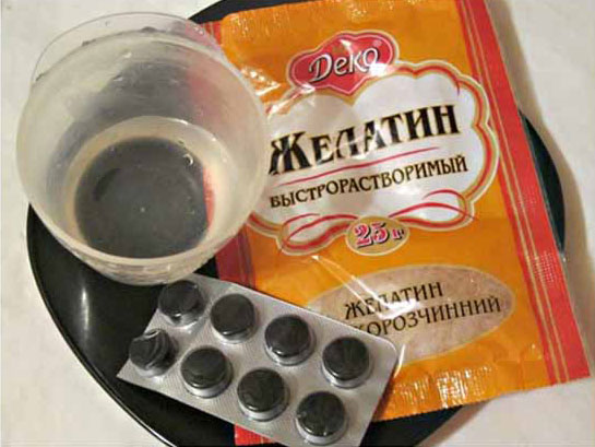 Желатин и активированный уголь Желатин и активированный уголь
