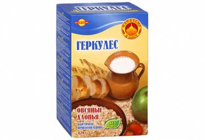 Геркулес быстрого приготовления в пачке